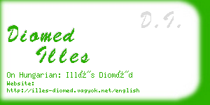 diomed illes business card